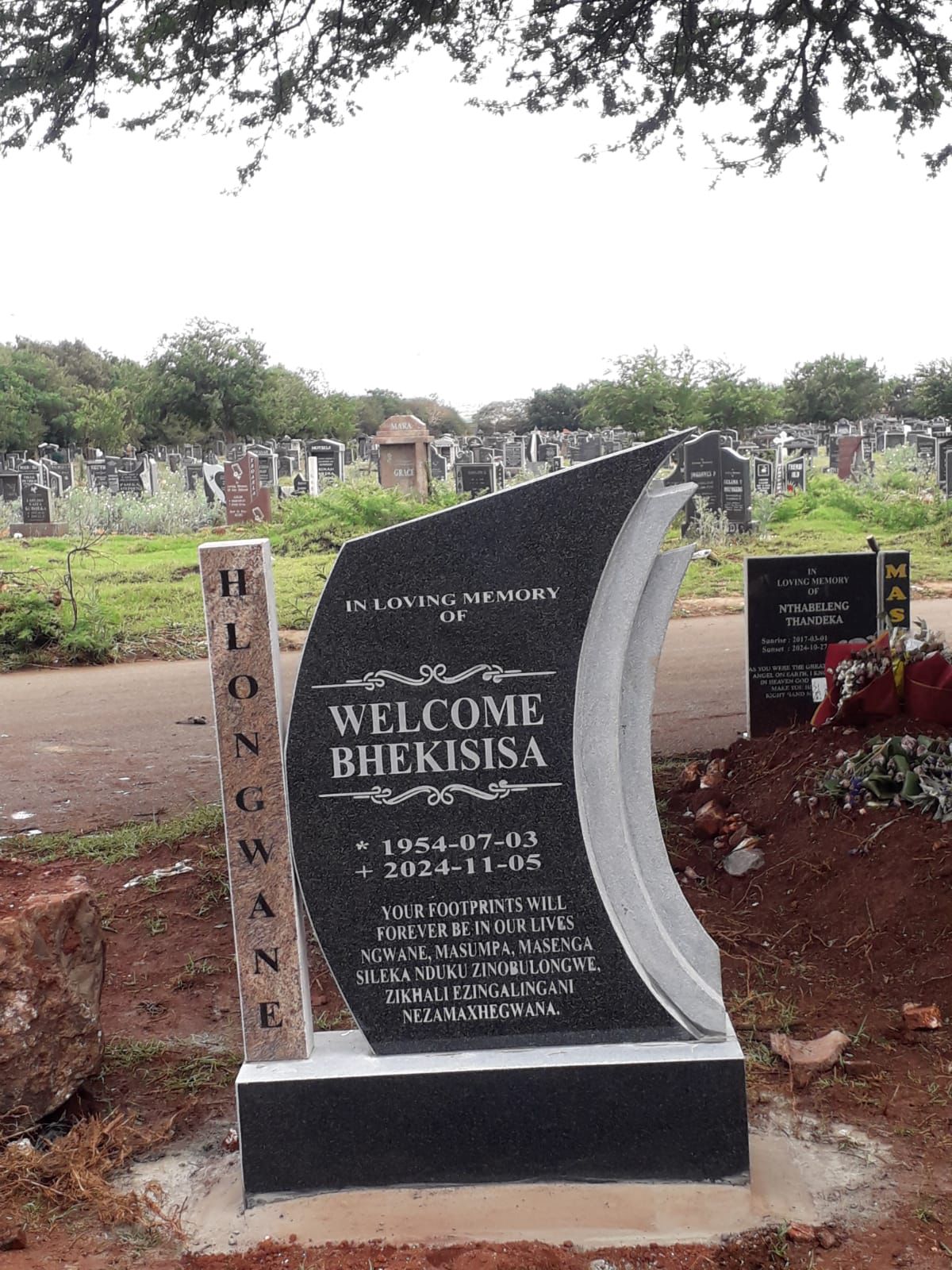 Completed memorial installation from the COD Tombstones gallery