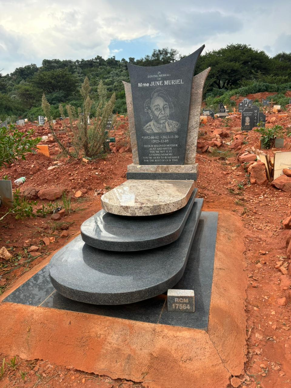 Completed memorial installation from the COD Tombstones gallery