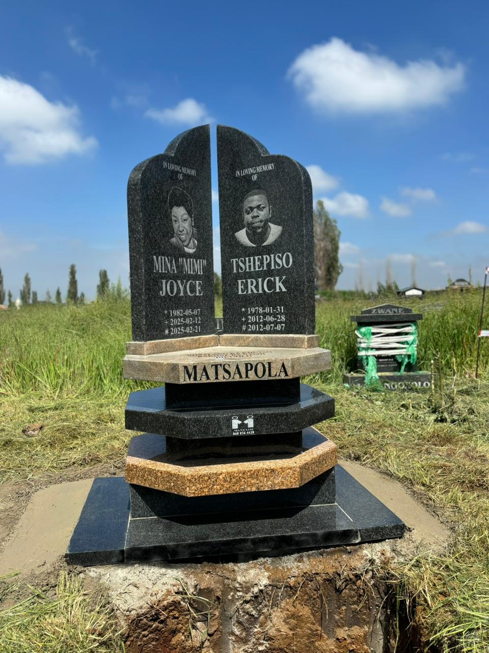 Completed memorial installation from the COD Tombstones gallery